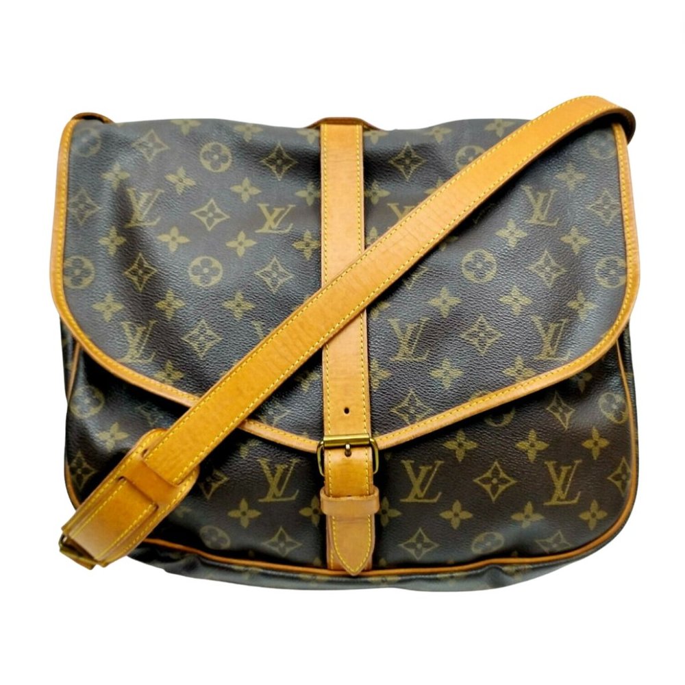Auth Louis Vuitton Saumur 35 Crossbody #28044L43
